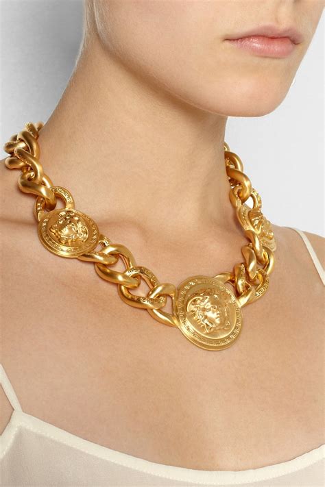 versace jewellry|versace necklaces women's.